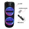 Parlante Karaoke Bluetooth Potente 1100w Luces Led Microfono - PAR-01