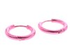 Aros acero quirurgico argollas rosa metalico 14 mm D&K / 200AR-123