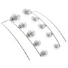 Aros acero quirurgico trepadores con perlas D&K / 200TR-7