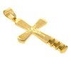 Dije acero quirurgico dorado cruz con "Padre Nuestro" 7 cm D&K / 500RE-205
