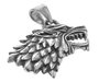 Dije acero quirurgico Game of thornes casa Stark 3,8 cm D&K / 500VI-37