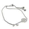 Pulsera tennis acero T-Swarovski dije llave con cubic D&K - 600TN-27