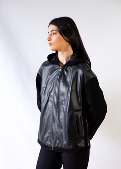 HOOD JACKET BLACK - CALFUN