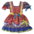 Vestido Caipira de Menina Estampado Infantil