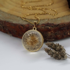 Colar Dandelion Dourado na internet