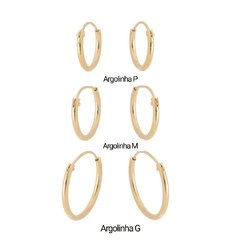 Argolinha lisa P Banhada a Ouro 18k - comprar online