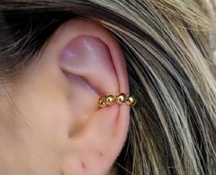 Piercing Fake P Bolinhas Banhado A Ouro 18 K - comprar online