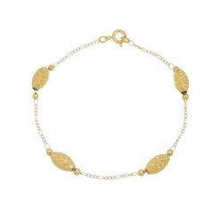 Pulseira Tubo Trabalhada - Banho 18k