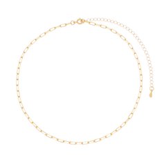 Colar Chocker Fina banhada a Ouro 18k