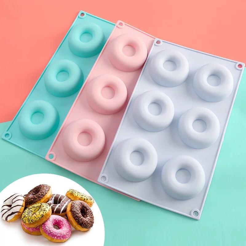 ⇉ Moldes silicona donuts 6 cavidades (2) / Lacor