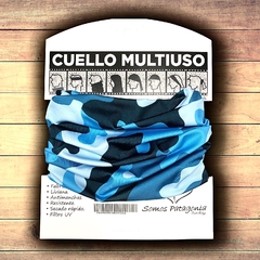 Cuello multiuso Diseño Camuflado azul