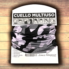 Cuello multiuso Diseño Camuflado gris