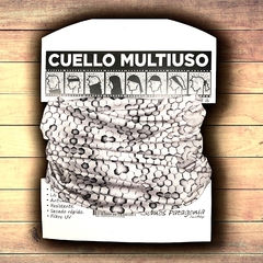 Cuello multiuso Diseño Panal Clear