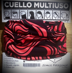 Combo cuello multiuso y guantes. Diseño Infierno. - comprar online