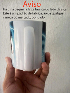 Caneca Branca de Cerâmica Eu Amo Cachorro Pet Pastor Alemão Mod 08 - loja online