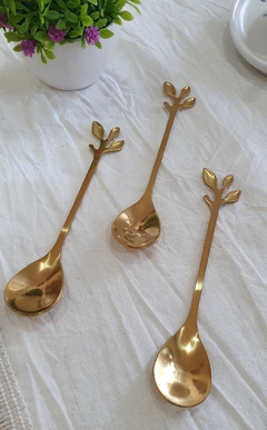 Cucharitas Gold Leaft