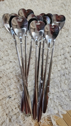 Cucharas Altas Silver Heart