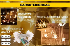 Luces extrerios estrellas x 5 metros ENCHUFE - comprar online