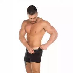 Cueca estilo boxer de tamanho único, com velcro nas laterais, própria para strip tease.