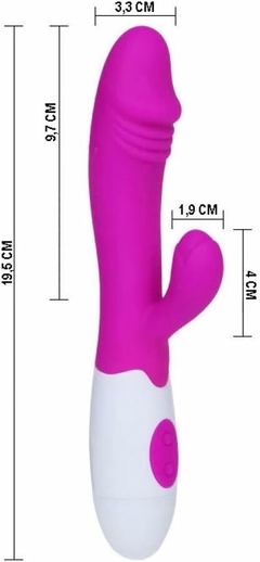 Vibrador Pretty Love Snappy, Silicone, 30 Modos de Vibração - comprar online