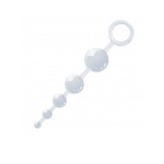 Plug anal 5 esferas de silicone transparente 18 x 2,5cm. - comprar online