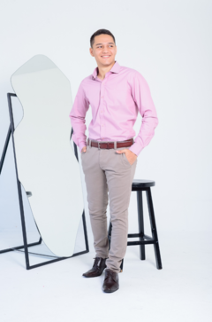 Camisa Rosa Manga Longa Tradicional e Slim - comprar online