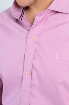 Camisa Rosa Manga Longa Tradicional e Slim - BOAZ menswear