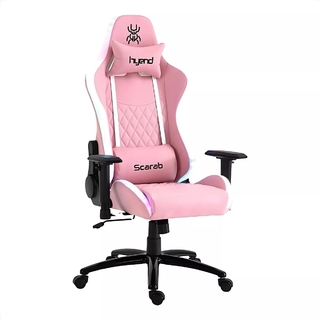 Cadeira Hyend Scarab RGB - Preta/Rosa