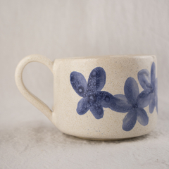 Imagen de TAZA FLORES con platito