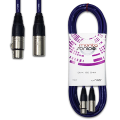 Cable DMX - AES EBU XLR Macho a XLR Hembra Neutrik Mscables