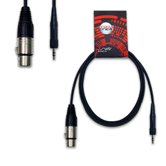 Cable XLR Hembra a Miniplug rosca Neutrik-Sennheiser UHF Mscables