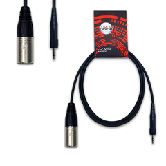 Cable XLR Macho a Miniplug rosca Neutrik-Sennheiser UHF Mscables