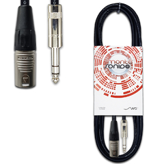 Cable XLR Macho a Plug Stereo TRS Rean Mscables