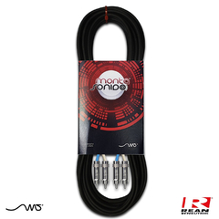 Cable Estereo robusto 2 RCA a 2 RCA Rean Mscables - comprar online