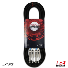 Cable Estereo robusto 2 Plug TS a 2 Plug TS Rean Mscables - comprar online