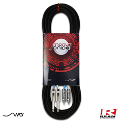 Cable Estereo robusto 2 Plug TS a 2 RCA Rean Mscables - comprar online