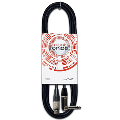 Cable XLR Hembra a Plug Stereo TRS Angular Rean Mscables en internet