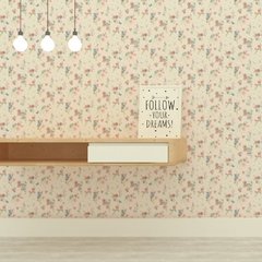 Papel de parede Floral Liberty - Fundo rosa - comprar online