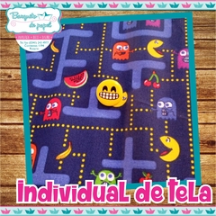 Individual de tela Pac man