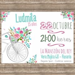 Bicicleta con flores