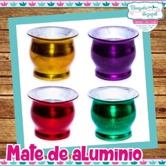 Mate de aluminio bocón de colores