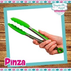 Pinza grande de metal y plástico