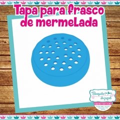 Tapa frasco de mermelada perforada