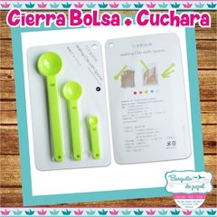 Cierrabolsa cuchara x3