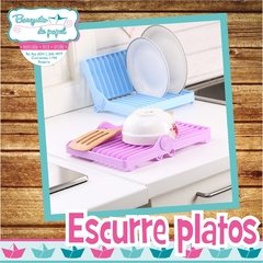 Escurridor de platos plegable