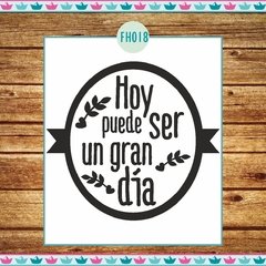 Hoy puede ser un gran día