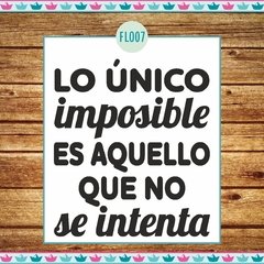 Lo único imposible