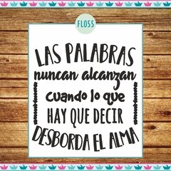 Las palabras nunca alcanzan