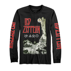 Camiseta Led Zeppelin Manga Longa 100% Algodão Premium