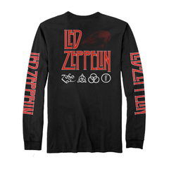 Camiseta Led Zeppelin Manga Longa 100% Algodão Premium - comprar online